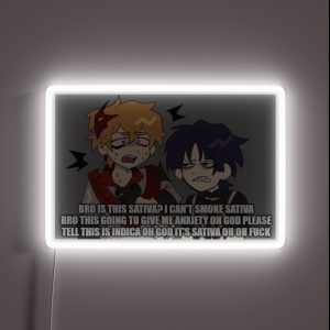 Scaramouche And Childe Get Too High RGB Neon Sign Scaramouche And Childe Get Too High RGB Neon Sign