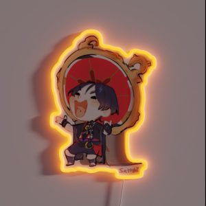 Scaramouche Genshin Impact RGB Neon Sign