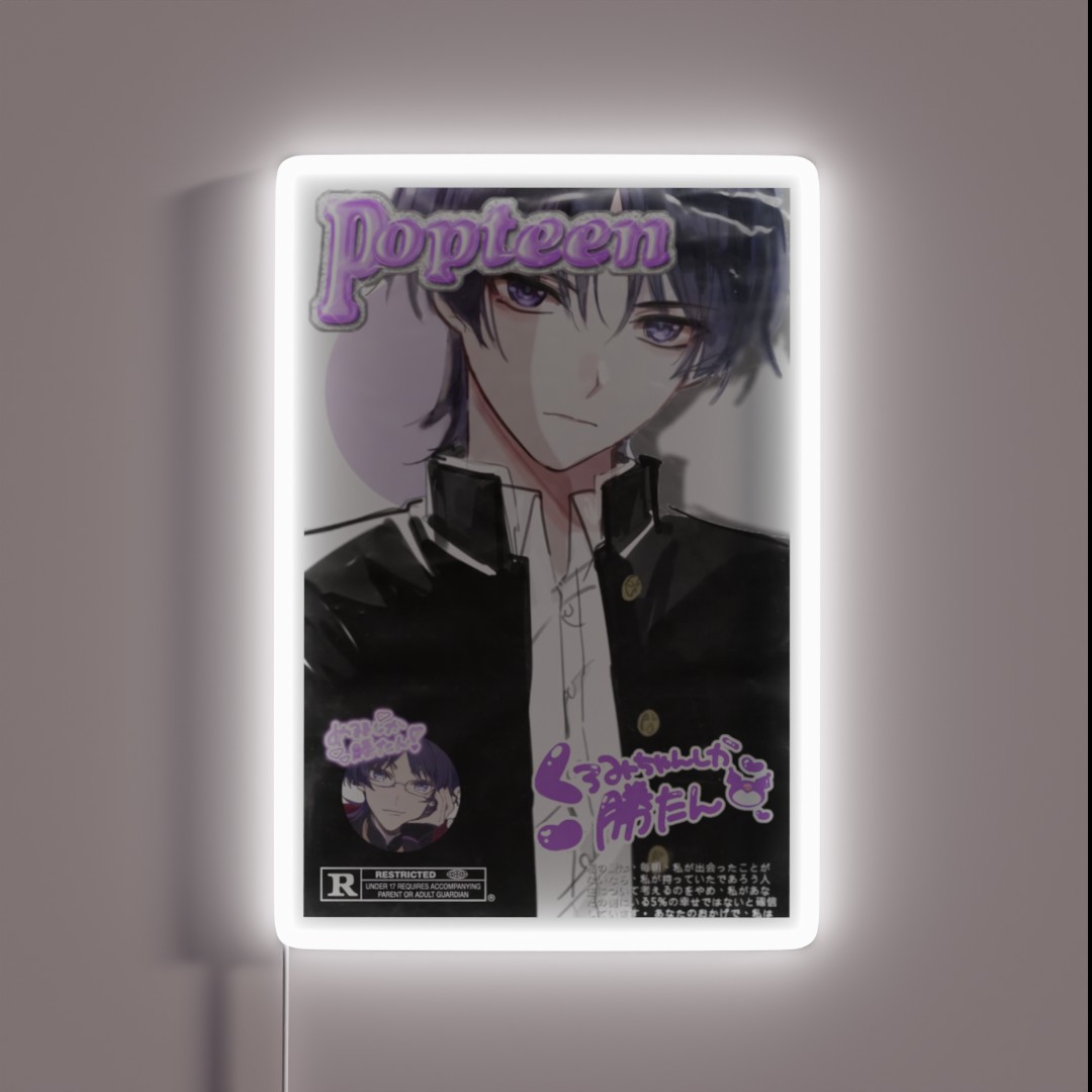 Scaramouche Popteen Cover Hoyoverse RGB Neon Sign Scaramouche Popteen Cover Hoyoverse RGB Neon Sign