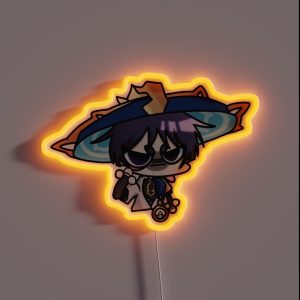 Scaramouche Wanderer Genshin Impact RGB Neon Sign