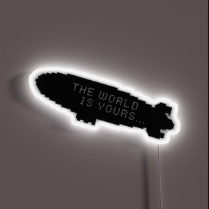 Scarface The World Is Yours Blimp RGB Neon Sign