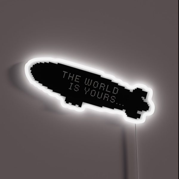 Scarface The World Is Yours Blimp RGB Neon Sign