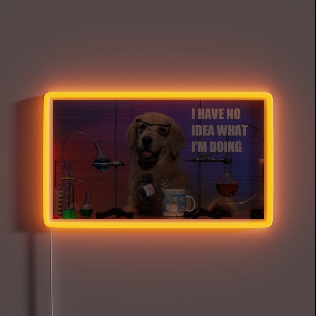 Science Doggo RGB Neon Sign Science Doggo RGB Neon Sign