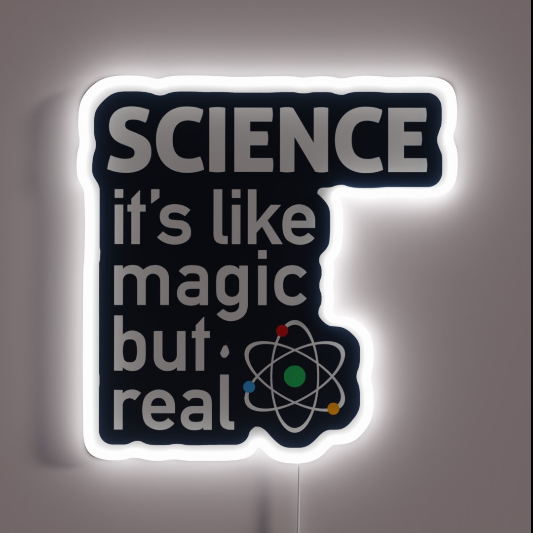 SCIENCE It S Like Magic But Real RGB Neon Sign SCIENCE It S Like Magic But Real RGB Neon Sign