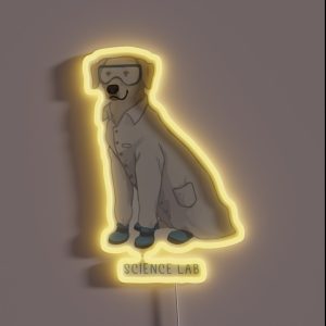 Science Lab Lab Dog Science Dog RGB Neon Sign Science Lab Lab Dog Science Dog RGB Neon Sign