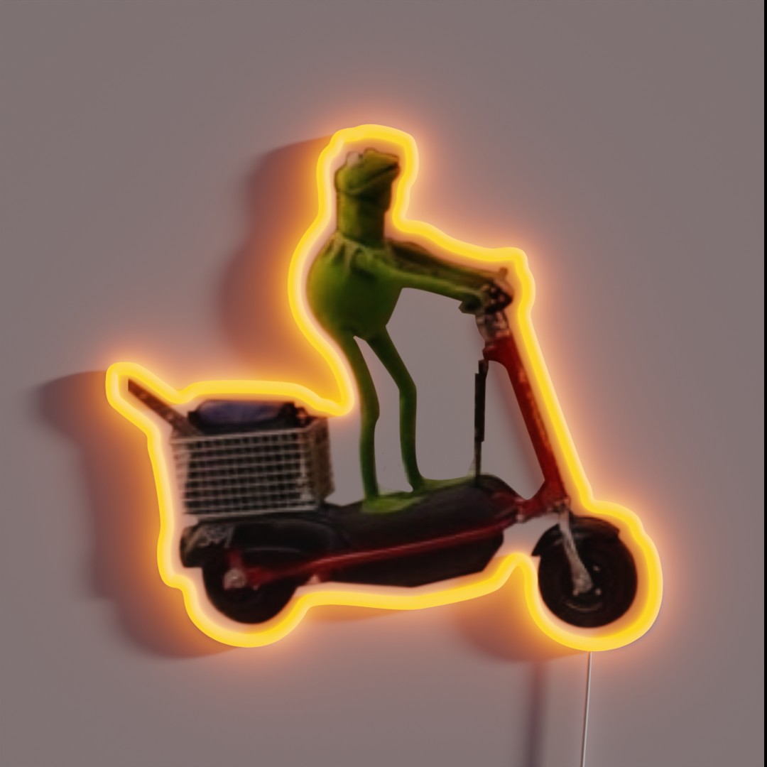Scooter Kermit RGB Neon Sign Scooter Kermit RGB Neon Sign