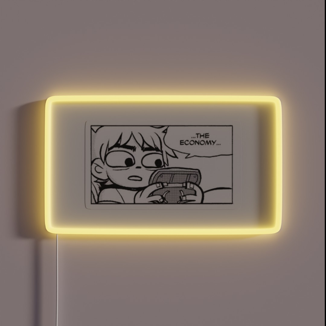 Scott Pilgrim The Economy RGB Neon Sign Scott Pilgrim The Economy RGB Neon Sign
