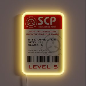 SCP Foundation Site Director Badge RGB Neon Sign