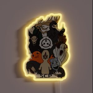 SCP S Colored RGB Neon Sign