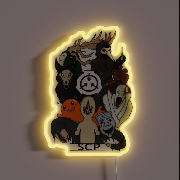 SCP S Colored RGB Neon Sign