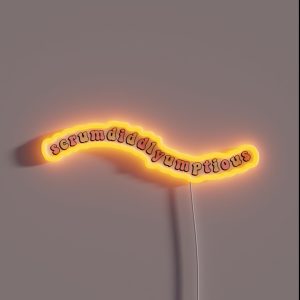 Scrumdiddlyumptious RGB Neon Sign