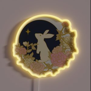 SD Moon Bunny RGB Neon Sign SD Moon Bunny RGB Neon Sign