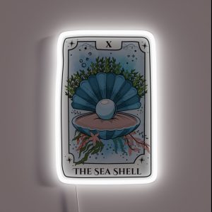 Sea Shell Tarot Card RGB Neon Sign