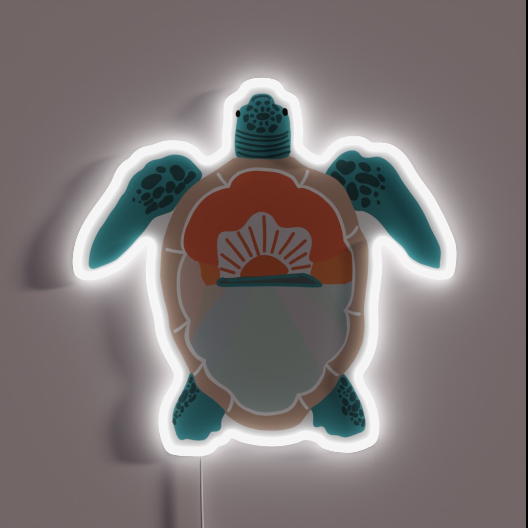 Sea Turtle RGB Neon Sign Sea Turtle RGB Neon Sign