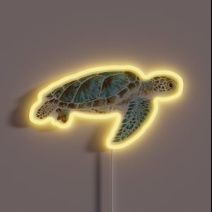Sea Turtle Underwater RGB Neon Sign