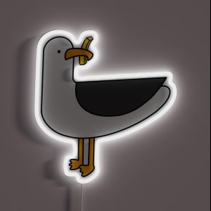 Seagull Fry Thief RGB Neon Sign