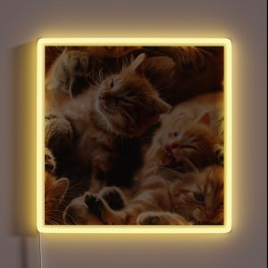 Seamless Playful Kitten RGB Neon Sign Seamless Playful Kitten RGB Neon Sign