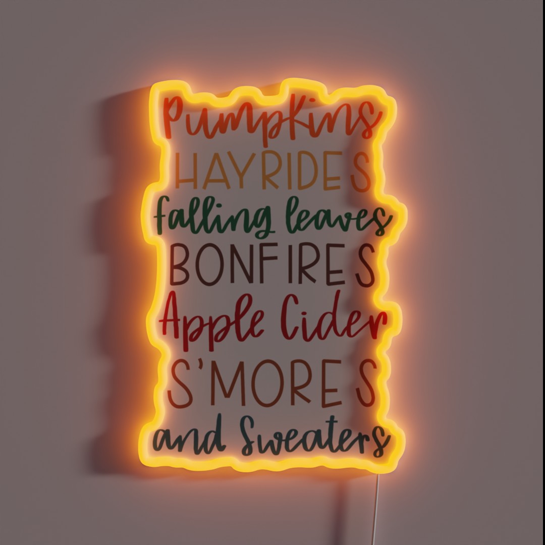 Seasonal Things RGB Neon Sign Seasonal Things RGB Neon Sign