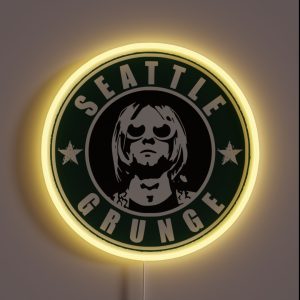 Seattle Grunge Vintage Rock Band RGB Neon Sign Seattle Grunge Vintage Rock Band RGB Neon Sign