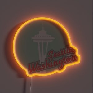 Seattle Washington RGB Neon Sign Seattle Washington RGB Neon Sign