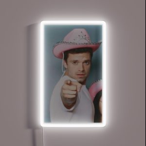 Sebastian Stan Cowboy RGB Neon Sign