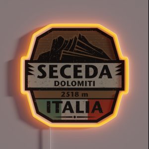 Seceda Dolomiti RGB Neon Sign