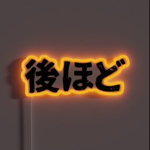 See You Soon Nochihodo In Japanese Kanji RGB Neon Sign