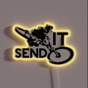 Send It Downhill Mountain Biking RGB Neon Sign
