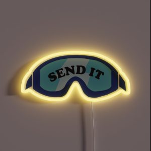 Send It Ski Goggles RGB Neon Sign