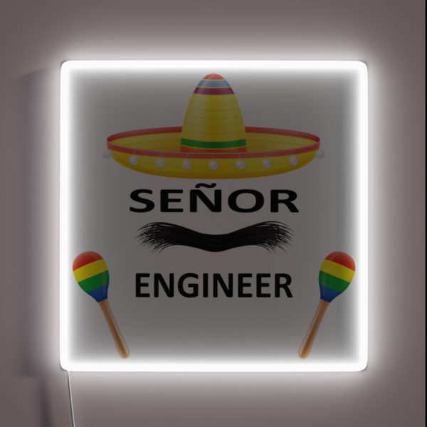 Senior Engineer RGB Neon Sign