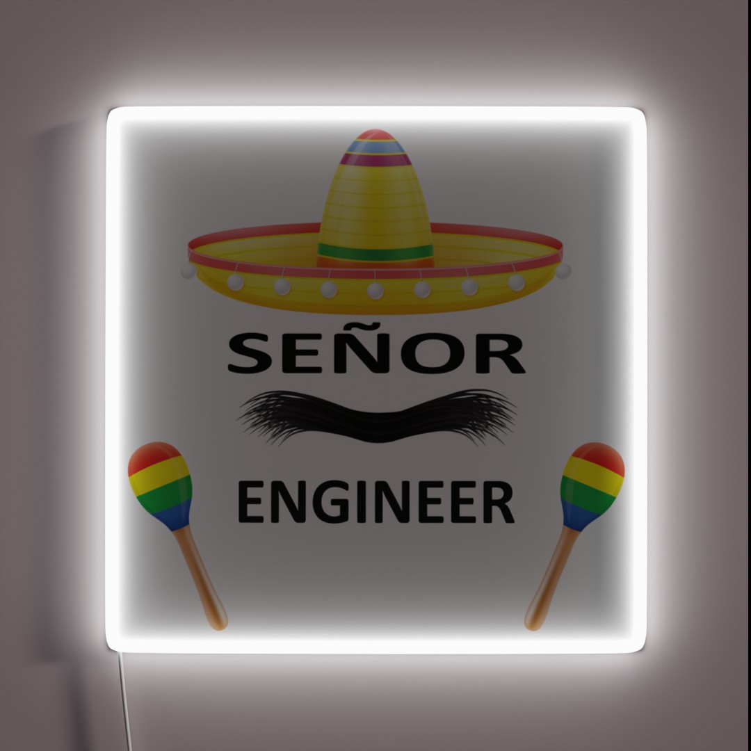 Senior Engineer RGB Neon Sign Senior Engineer RGB Neon Sign