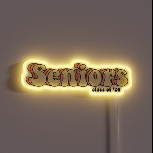 Seniors 2020 RGB Neon Sign Seniors 2020 RGB Neon Sign