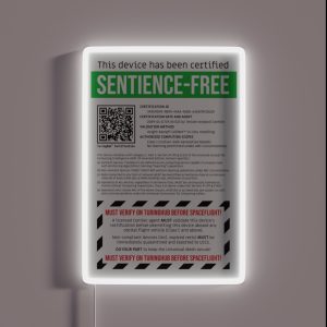 Sentience Free Certification RGB Neon Sign Sentience Free Certification RGB Neon Sign