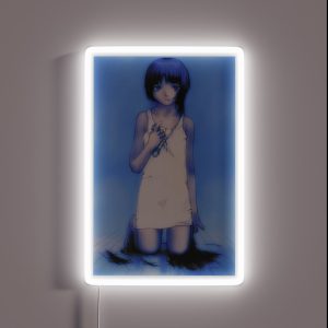 Serial Experiments Lain Scissors Illustration RGB Neon Sign
