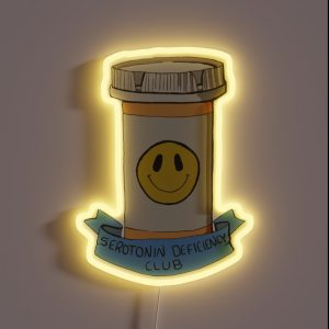Serotonin Deficiency Club RGB Neon Sign