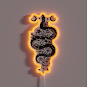 Serpent Spell Black RGB Neon Sign
