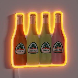 Set Of 4 Jarritos Drawing RGB Neon Sign