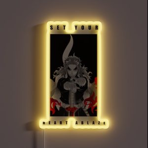 Set Your Heart Ablaze Black Font RGB Neon Sign