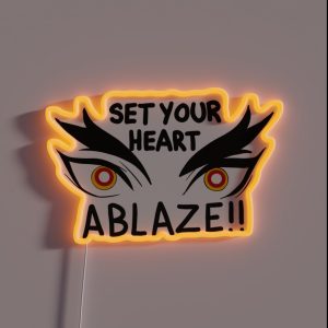Set Your Heart Ablaze RGB Neon Sign