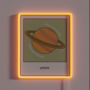 Seven Folklore Lyrics RGB Neon Sign Seven Folklore Lyrics RGB Neon Sign