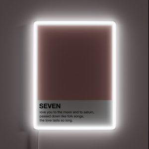 Seven Pantone RGB Neon Sign