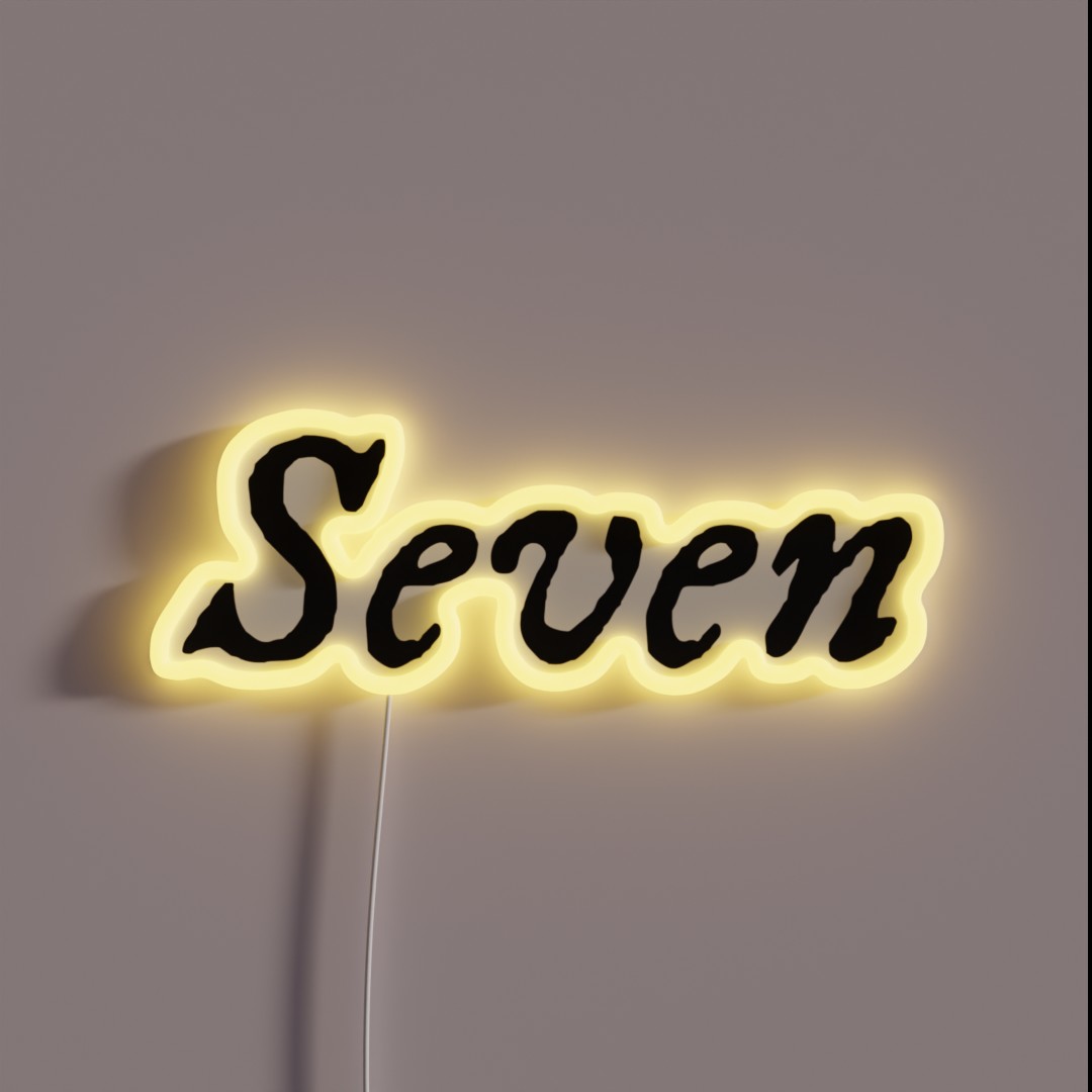 Seven Taylor Swift Folklore Lyric RGB Neon Sign Seven Taylor Swift Folklore Lyric RGB Neon Sign