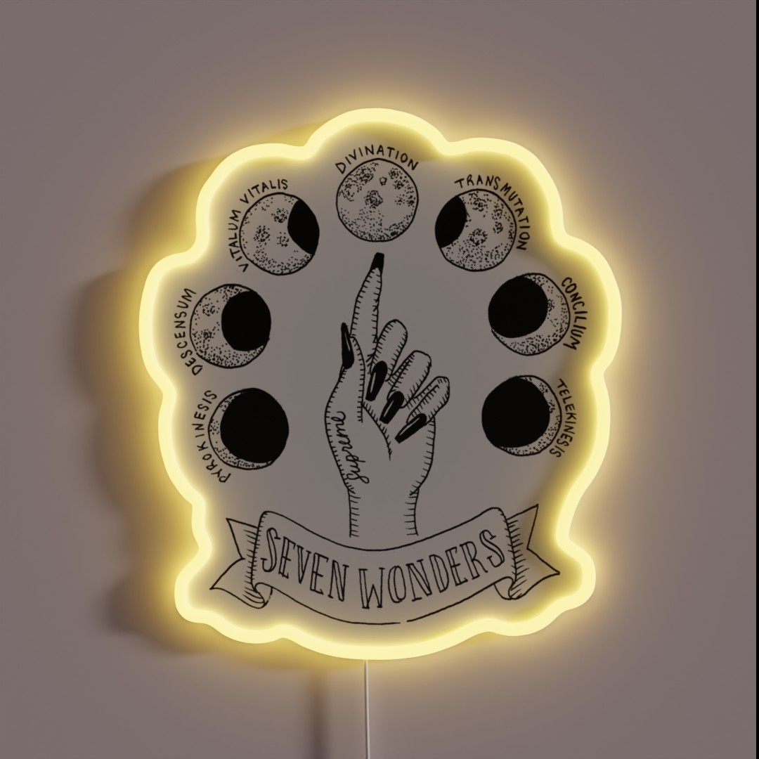 Seven Wonders RGB Neon Sign Seven Wonders RGB Neon Sign