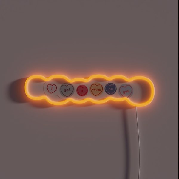 Seventeen Crush I Got A Crush On You Design RGB Neon Sign