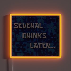 Several Drinks Later RGB Neon Sign Several Drinks Later RGB Neon Sign
