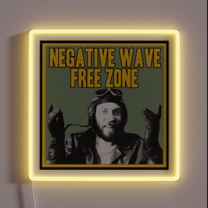 Sgt Oddball Negative Wave Free Zone RGB Neon Sign