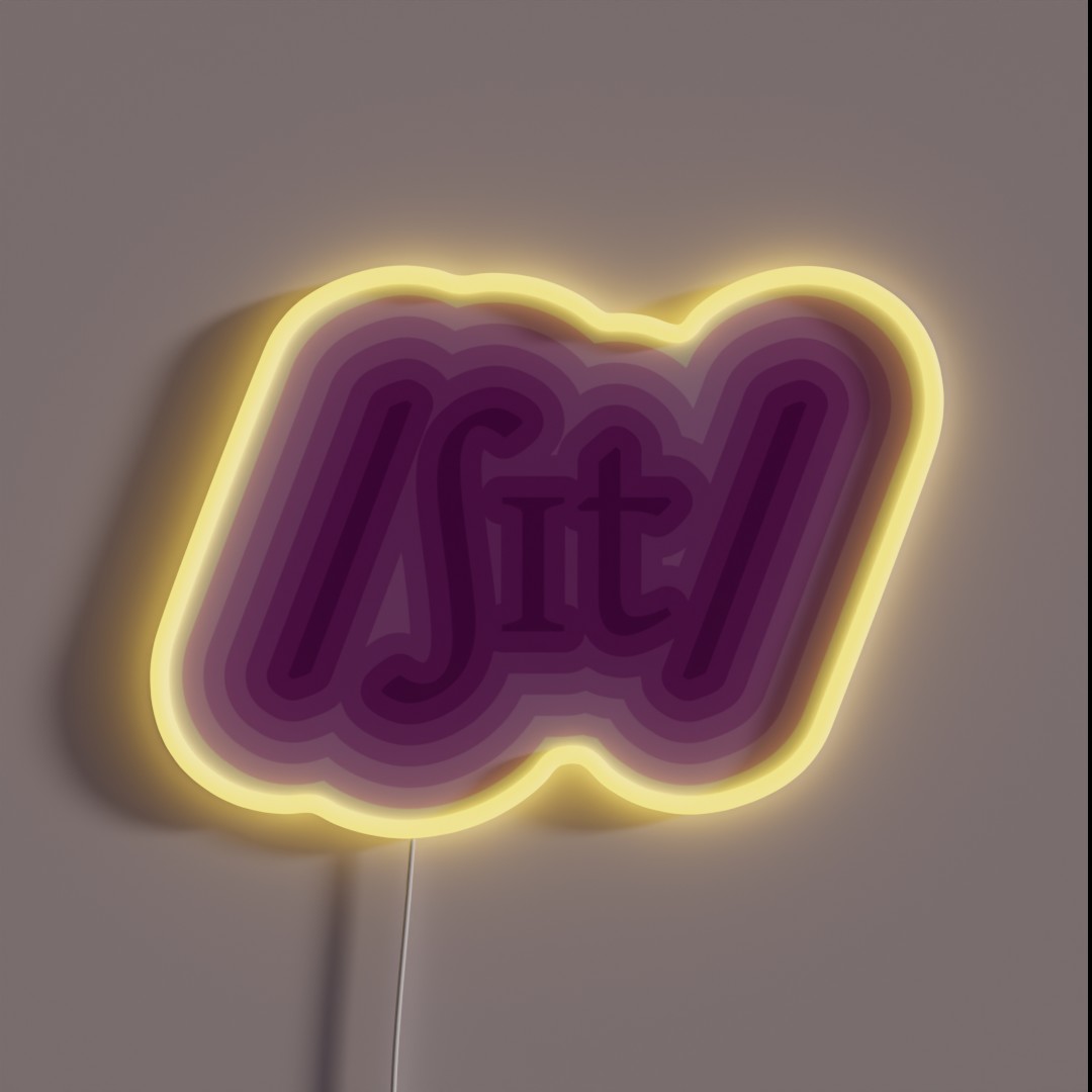 Sh T RGB Neon Sign Sh T RGB Neon Sign