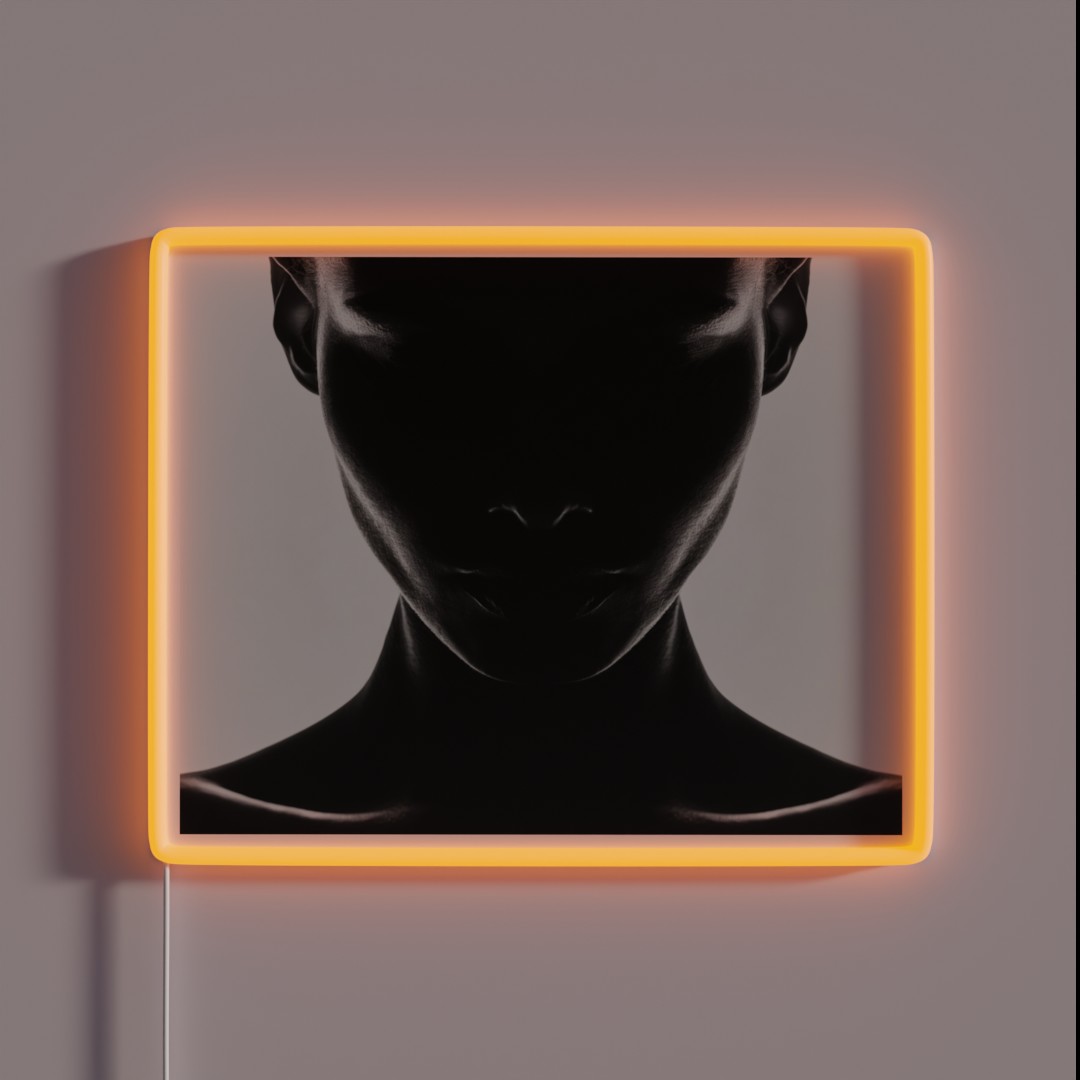 Shades Of Intrigue Dark Feminine Mystique Art RGB Neon Sign Shades Of Intrigue Dark Feminine Mystique Art RGB Neon Sign