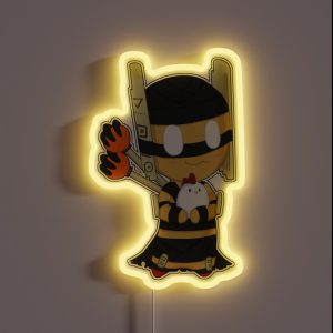 Shadow Shaman Chibi Style RGB Neon Sign Shadow Shaman Chibi Style RGB Neon Sign