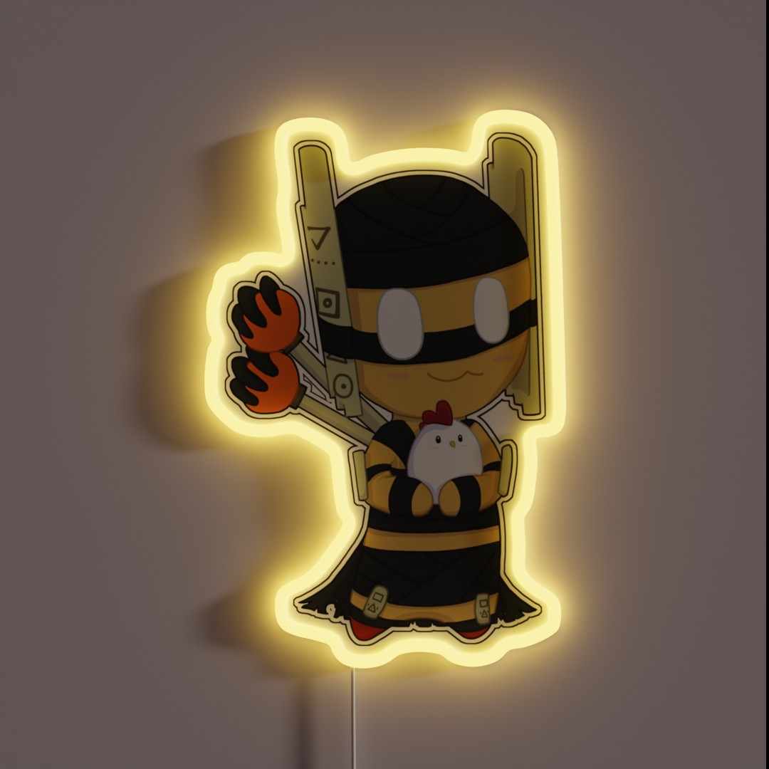 Shadow Shaman Chibi Style RGB Neon Sign Shadow Shaman Chibi Style RGB Neon Sign